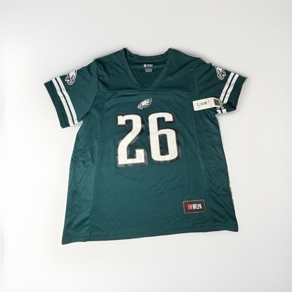 NWT Saquon Barkley #26 Philadelphia Eagles Women’s Jersey Green Size L
